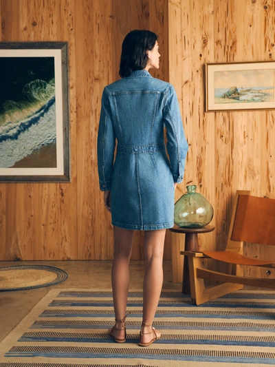 Faherty Michelle Denim Dress In Sea Bright Wash