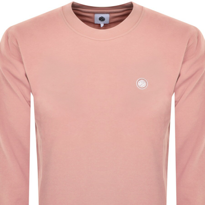 Shop Pretty Green Cascade Logo Sweatshirt Pink
