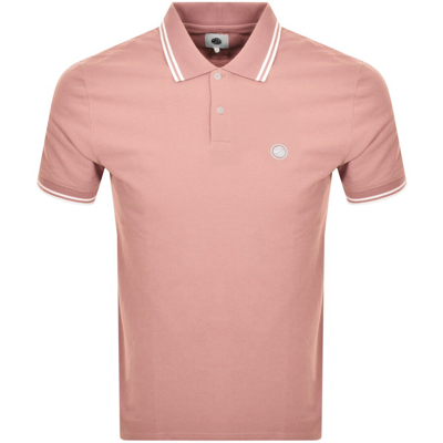 Shop Pretty Green Barton Polo T Shirt Pink