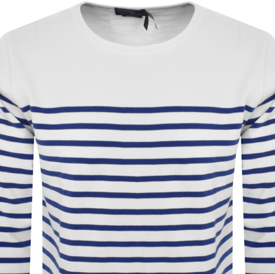 Shop Ralph Lauren Long Sleeved Striped T Shirt White