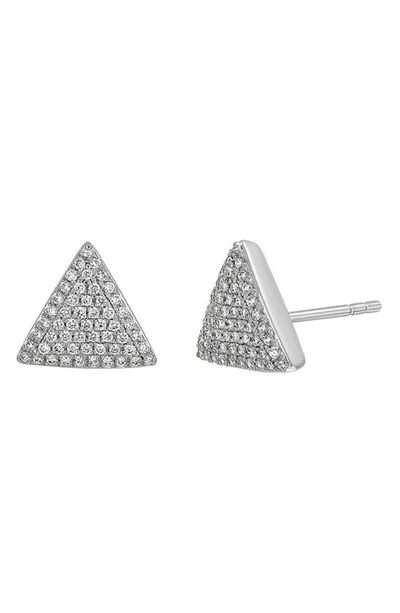 Shop Bony Levy 18k Gold Prism Diamond Stud Earrings In 18k White Gold