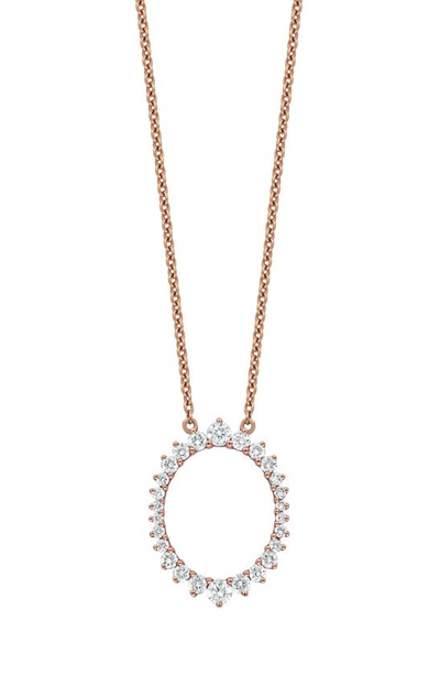 Shop Bony Levy Prism Diamond Pendant Necklace In 18k Rose Gold