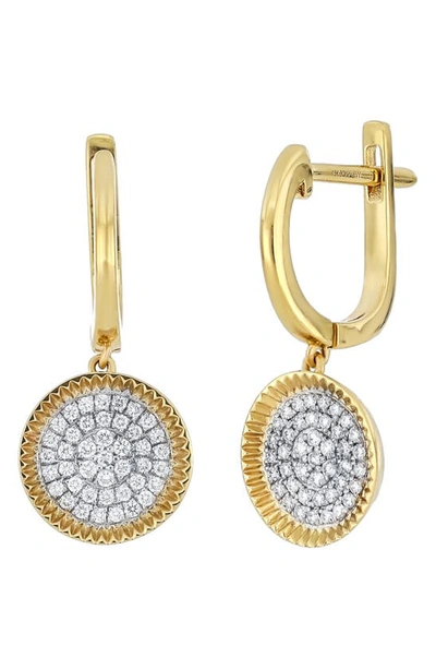 Shop Bony Levy Mika Diamond Drop Earrings In 18k Yellow Gold