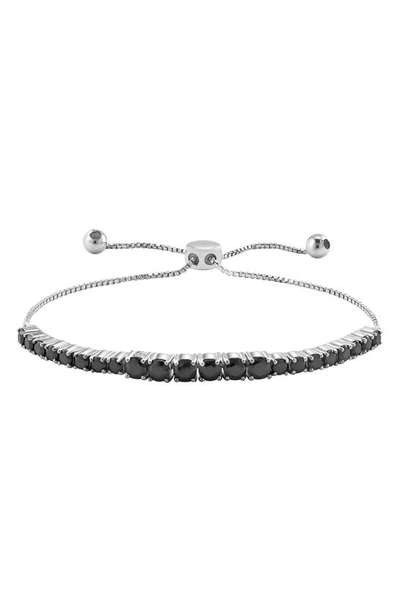 Shop Effy Sterling Silver Black Spinel Slider Bracelet