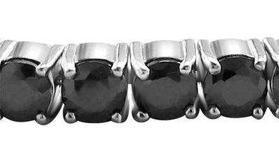 Effy Sterling Silver Black Spinel Slider Bracelet In Silver