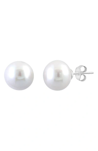 Effy Sterling Silver 12mm Freshwater Pearl Stud Earrings In Silver
