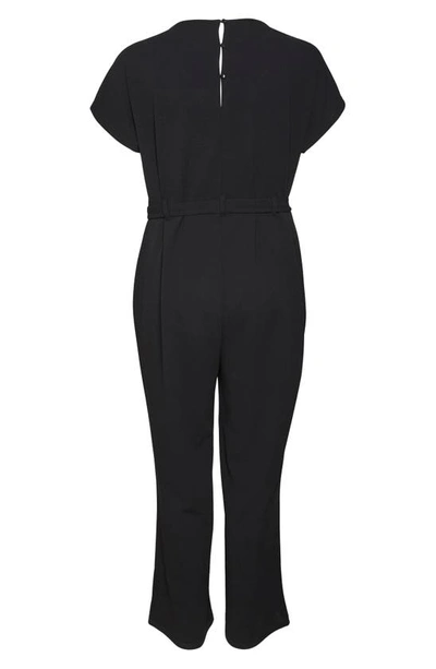 Shop Vero Moda Fati Bat Sleeve Jersey Jumpsuit In Black