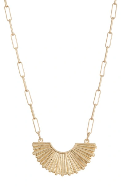 Shop Melrose And Market Sunbeam Arch Pendant Necklace In Gold