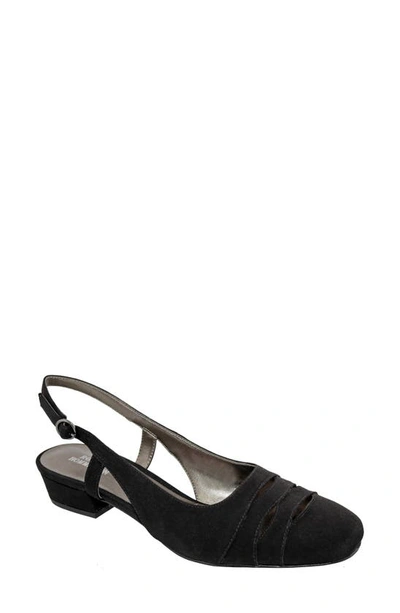 Shop Ros Hommerson Tempt Slingback Pump In Black Microtouch