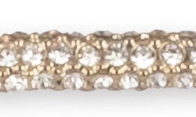 Shop Dkny Crystal Pavé Bar Pendant Necklace In Gold/ Crystal