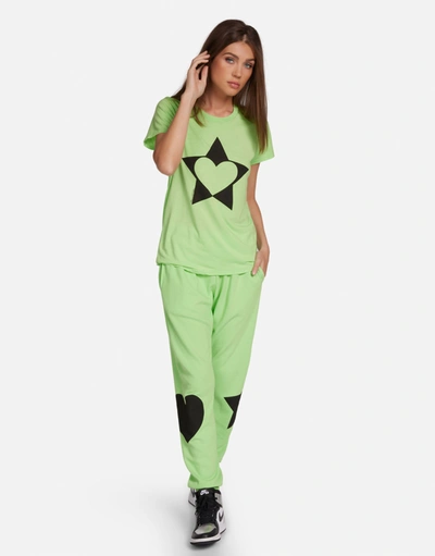 Lauren Moshi Wolf Love Star In Bright Green