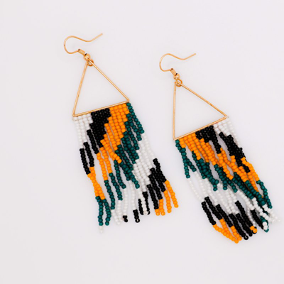 Shop Le Réussi Hanging Earrings In Yellow
