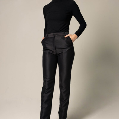 Shop Le Réussi Elegant Skinny Pants In Black