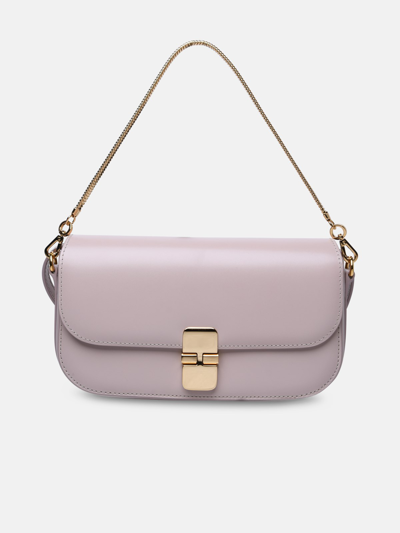Shop Apc 'grace' Pink Leather Bag