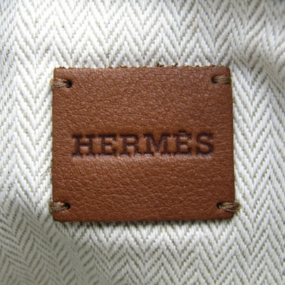 Shop Hermes Hermès Blue Cotton Clutch Bag ()