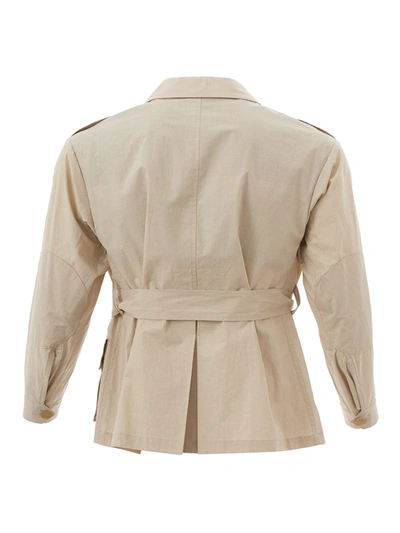 Shop Sealup Elegant Beige Cotton Saharan Women's Jacket