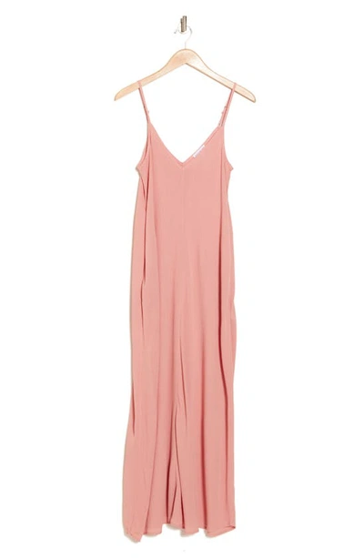 Shop Socialite Gauze Maxi Dress In Pink Rosette
