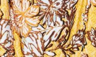 Shop Socialite Tiana Floral Print Maxi Dress In Yellow Multi