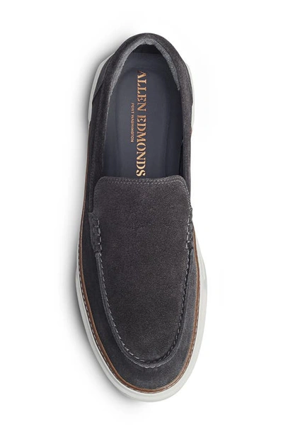 Shop Allen Edmonds Burke Slip-on Sneaker In Grey Suede