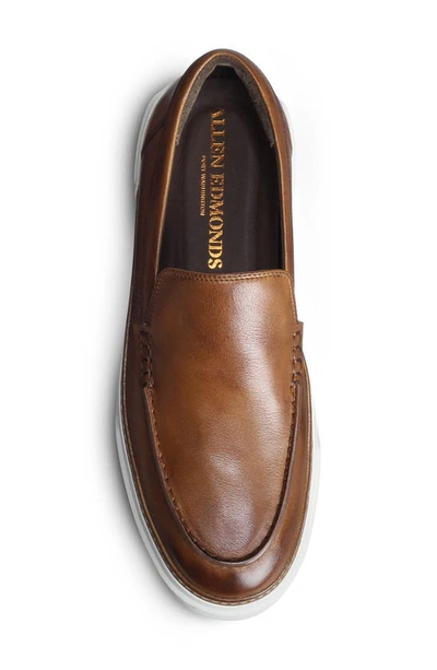 Shop Allen Edmonds Burke Slip-on Sneaker In Tan Leather
