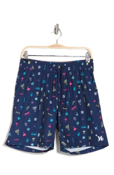 Shop Hurley Have Fun Volley Swim Trunks In Navy