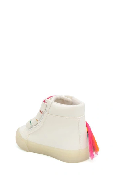 Shop Yoki Kids' 3d Unicorn High Top Sneaker In White