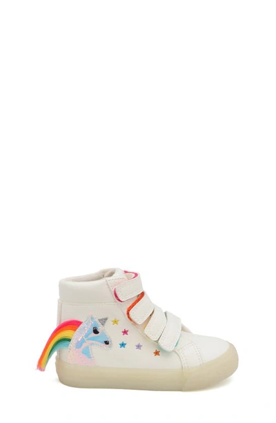 Shop Yoki Kids' 3d Unicorn High Top Sneaker In White