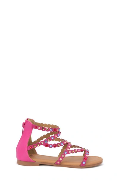 Shop Yoki Kids' Chantal Crystal Embellished Sandal In Pink