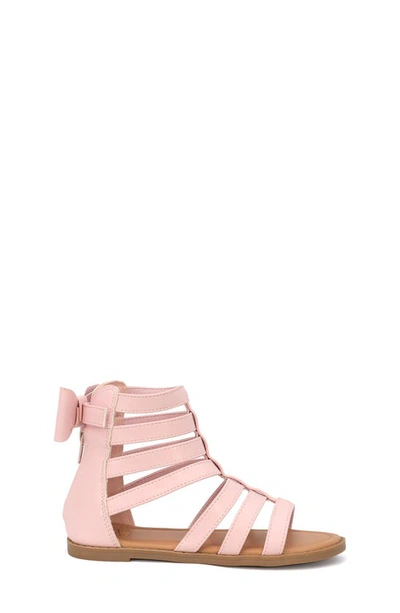 Shop Yoki Kids' Chantal Bow Gladiator Sandal In Pink
