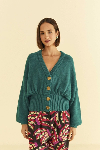 Shop Farm Rio Emerald Bubble Knit Cardigan