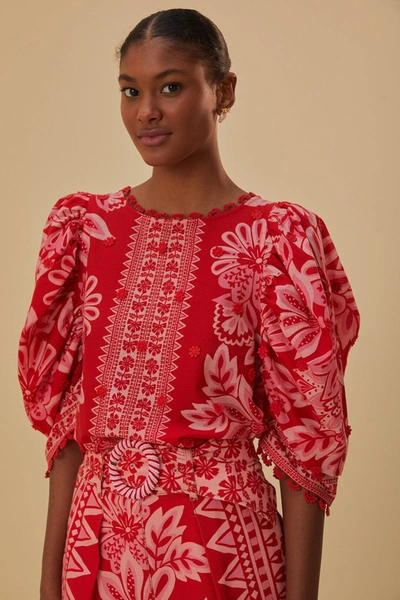 Farm Rio Flora Tapestry Blouse