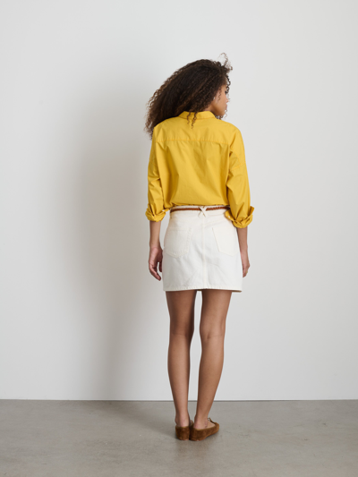 Alex Mill Jo Shirt In Paper Poplin In Amalfi Yellow