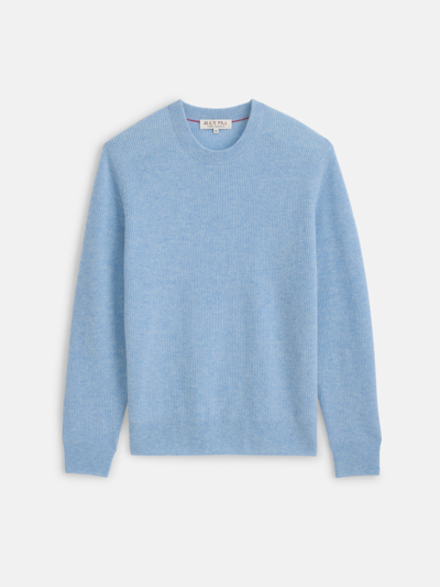 Shop Alex Mill Jordan Sweater In Lightweight Cashmere In Frost Blue