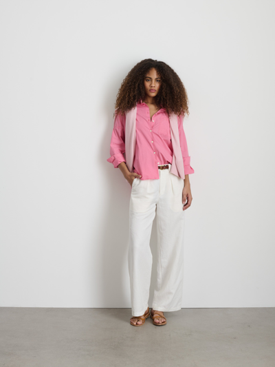 Shop Alex Mill Jo Shirt In Cotton Poplin In Peony