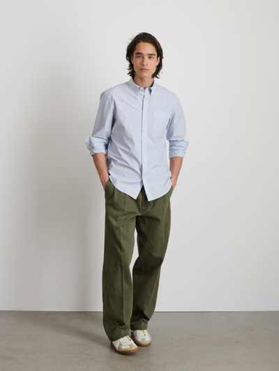Alex Mill Mill Shirt In Paper Poplin In Calm Blue