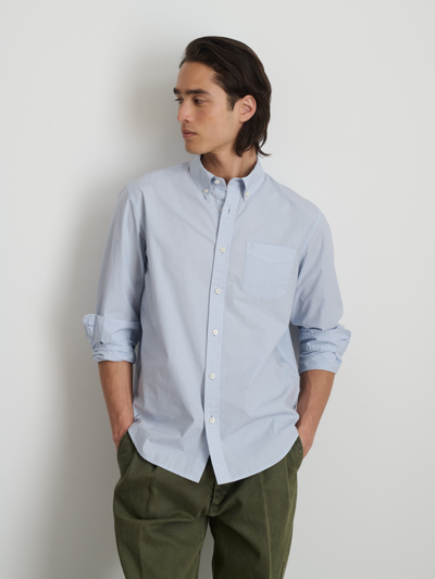Shop Alex Mill Mill Shirt In Cotton Poplin In Calm Blue
