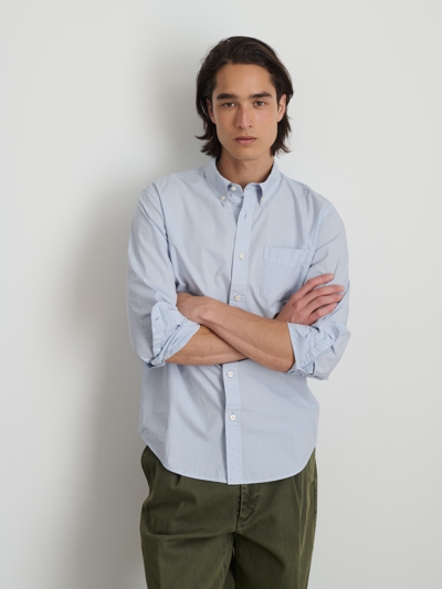 Alex Mill Mill Shirt In Paper Poplin In Calm Blue