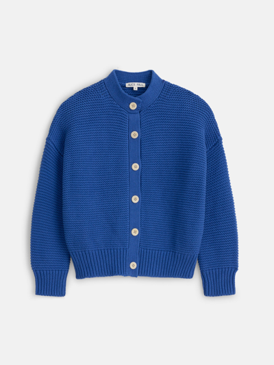 Shop Alex Mill Nico Cardigan In Cotton In Cosmic Blue