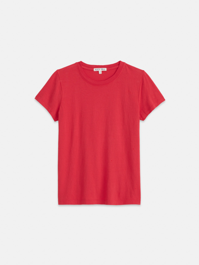 Shop Alex Mill Prospect Tee In Cotton Jersey In Cardinal