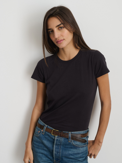 Shop Alex Mill Prospect Tee In Cotton Jersey In Black