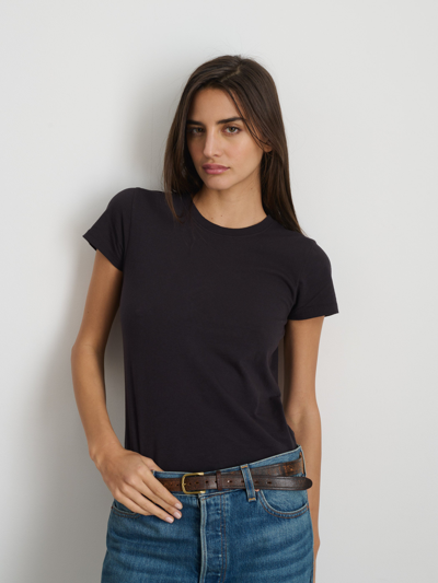 Shop Alex Mill Prospect Tee In Cotton Jersey In Black