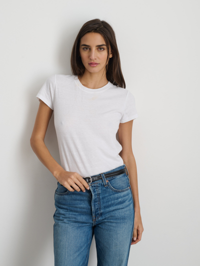 Shop Alex Mill Prospect Tee In Cotton Jersey In White