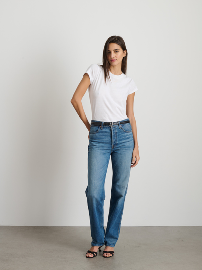 Shop Alex Mill Prospect Tee In Cotton Jersey In White
