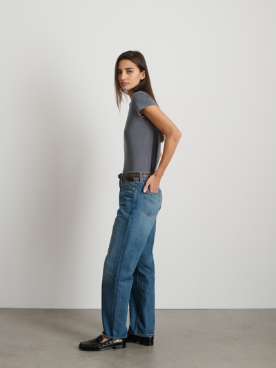 Alex Mill Prospect Tee In Cotton Jersey In Charcoal