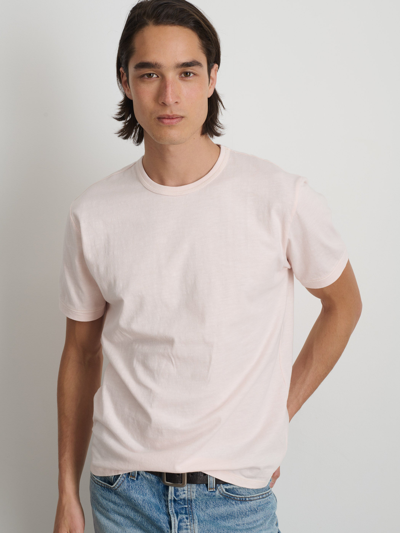Shop Alex Mill Standard T-shirt In Slub Cotton In Rose Water