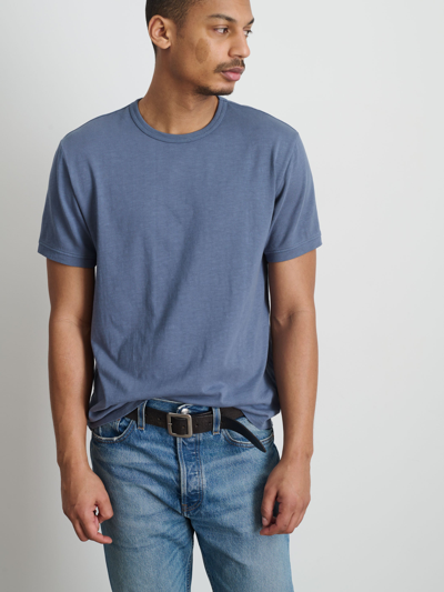 Shop Alex Mill Standard T-shirt In Slub Cotton In Vintage Indigo