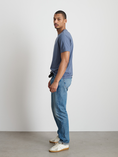 Shop Alex Mill Standard T-shirt In Slub Cotton In Vintage Indigo