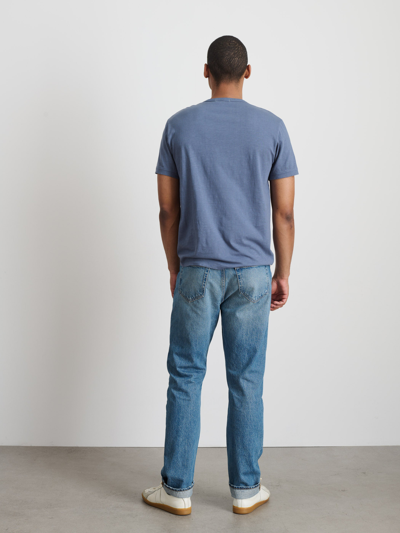 Shop Alex Mill Standard T-shirt In Slub Cotton In Vintage Indigo