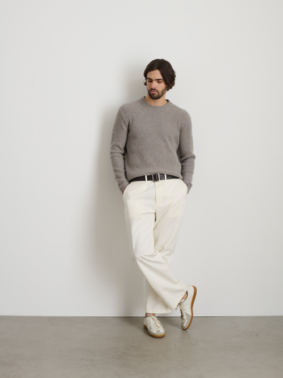 Shop Alex Mill Straight Leg Pant In Vintage Washed Chino In Vintage White