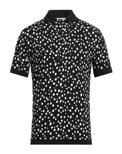 Shop Gaelle Paris Gaëlle Paris Man Polo Shirt Black Size 36 Viscose, Cotton